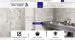 Desktop Screenshot of fliesen-herkenrath.de