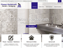 Tablet Screenshot of fliesen-herkenrath.de